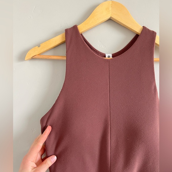 Athleta | Mauve Racerback Sleeveless Athletic Maxi Dress - Picture 3 of 9